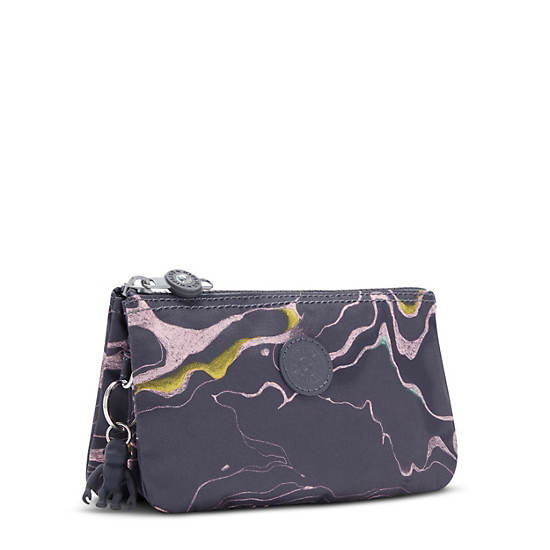 Kipling Creativity Large Printed Pouch Väska Grå | SE 1121XY